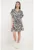 Rochie mini evazata cu nasturi si zebra