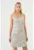 Rochie mini fara maneci – cu croiala in A si buzunare aplicate