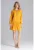 Rochie mini – galbena – volane – vara – poliester