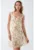 Rochie mini –  imprimeu – roz – tul