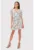 Rochie mini in alb si negru cu maneci scurte DA1742 BLACK/WHITE