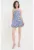 Rochie mini in carouri cu aplicatie decorativa