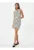 Rochie mini in dungi cu model crosetat