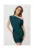 Rochie mini metalica cu fund cu volane – marin – S/M