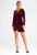 Rochie mini model M963 – poliester – culoare bordo – maneci lungi –