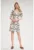 Rochie mini model floral – decolteu patrat – vara – poliester