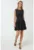 Rochie mini –  mulata cu funde – neagra – bumbac
