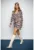 Rochie mini petrecuta cu model grafic
