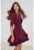 Rochie mini petrecuta cu prindere cu cordon