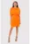 Rochie mini portocalie cu croiala larga DA1654 BLOOD ORANGE