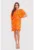 Rochie mini portocalie cu maneci scurte DA1724 BLOOD ORANGE