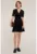 Rochie mini striata cu maneci scurte