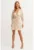 Rochie mini texturata cu snur in talie