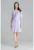 Rochie model L076 – decolteu in V – maneca scurta – violet – poliester 95% elastan 5% –