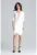 Rochie mulata  L012 – asimetrica – ecru – bumbac 95%