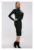 Rochie mulata cu jumatate de gat rotund – verde –