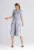 Rochie mulata cu volane – maneci 3/4 – gri – viscoza