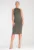 Rochie mulata – model M1031 – cu guler – viscoza – verde – material elastic