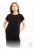 Rochie neagra cu maneca scurta pentru dame