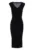 Rochie –  neagra – din viscoza si nylon – fara maneci