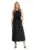 Rochie neagra – fara maneci – material de calitate superioara – viscoza/poliester/spandex –