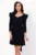 Rochie neagra mini cu funda la spate