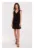 Rochie neteda cu funda pe umar – negru –