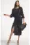 Rochie petrecuta cu slit frontal