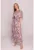 Rochie petrecuta maxi cu imprimeu –