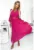 Rochie plisata cu curea in talie –