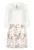 Rochie plisata cu imprimeu floral – Alb – 38