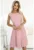 Rochie plisata cu maneca scurta –