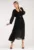 Rochie plisata – neagra – eleganta – poliester –