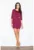 Rochie plisata – poliester – rosu – eleganta –