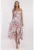 Rochie poliester – animal print – alb -/roz –