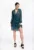 Rochie poliester – maneci lungi – albastru