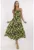 Rochie poliester – negru/galben –