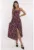 Rochie poliester – one size – neagra/roz
