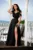 Rochie pretioasa de soacra Miley lunga din tafta neagra