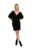 Rochie pulover Cu decolteu in V – Acril – Lana – Negru