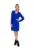Rochie pulover Cu decolteu in V – Acril – Nylon – Albastru