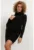 Rochie-pulover cu guler inalt T376 neagra