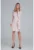 Rochie roz – viscoza – cu fanta si volan
