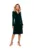 Rochie sacou din catifea – verde –