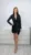 Rochie sacou eleganta cu paiete cu revere satinate