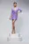 Rochie sacou lila scurta accesorizata cu fermoare
