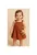 Rochie sarafan babydoll – Retro Journey – Caramiziu – pentru fetite