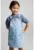 Rochie-sarafan din denim cu buzunare laterale