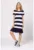 Rochie scurta Vimon – Alb optic – Bleumarin –