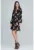 Rochie scurta boho – florala – cu maneci bufante – multicolor – poliester –
